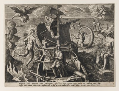 米国RetectioからFerdinandes Magalanes Lusitaniプレート4 作： Jan van der Straet